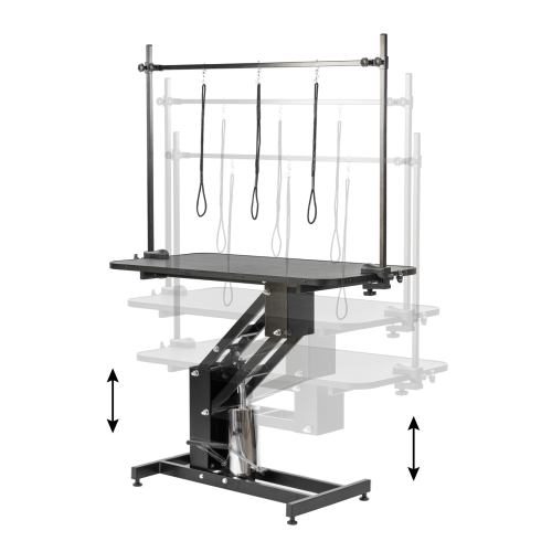 KCT KCT Large Black Hydraulic Adjustable Dog Grooming Table 1