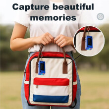 Thumb Camera 0.96Inch Action Retro Keychain Camera with 32G Card 1080P Very Small Camcorder Video Recorder
