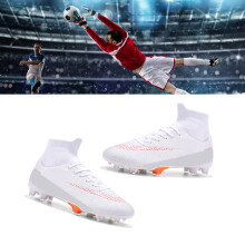 Herrenschuh Fußball-Schuhe für Außen- und Indoor-Spiele Größe 41 Weiß