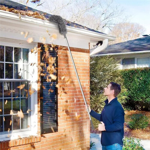 Gutter Cleaning Tool From Ground - Gutter Cleaning Tools Easy Remove Leaves and Debris Under Gutter Hangers 1