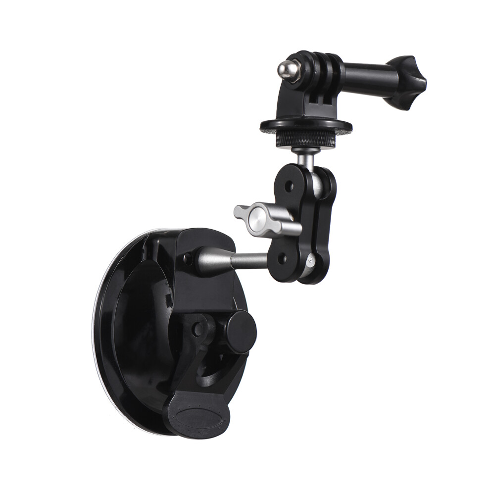 Powerful Suction Cup Car Mount With Dual Ball Heads For Cameras & Smartphones 4071389689052