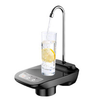 Elektrische waterdispenser voor flessenwater, zwart, 304 roestvrij staal