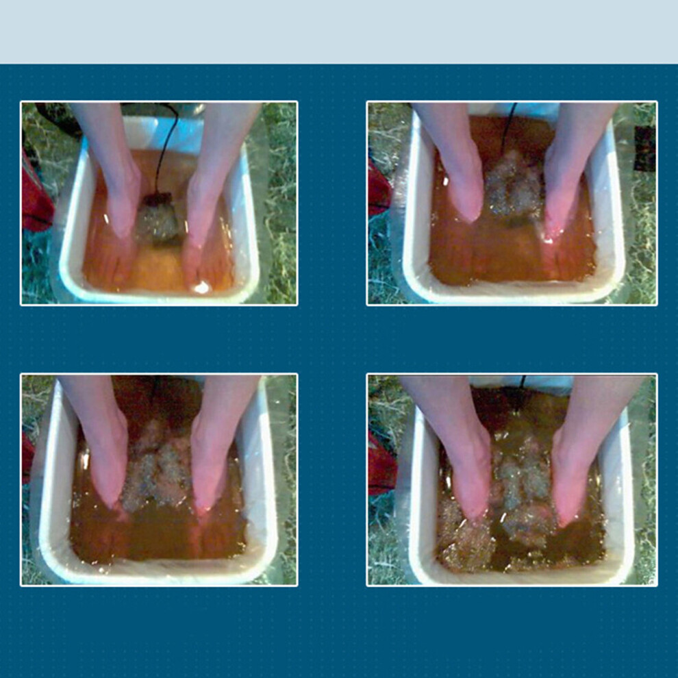 Black Ionic Foot Bath Detox Array Stainless Steel Cleansing Accessory,