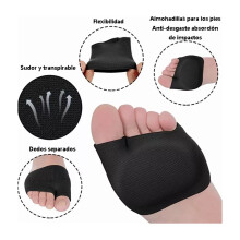 Genouillère antifatigue avec coussin pour l'avant-pied, compression pour femmes et hommes, noir, S (35–39 yd)