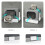 PP Enclosed Cat Litter Box Odourless Foldable Anti 7