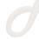 2 pezzi charm in silicone con lettera A - crisantemo bianco 9