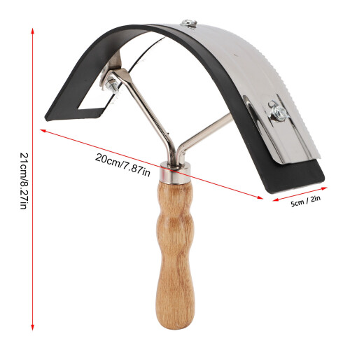 Pferdehaar-Bürste, Holzgriff, Edelstahl 1