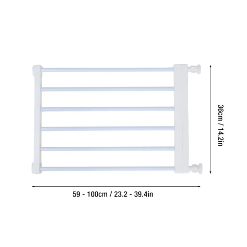 Short Adjustable Pet Gate for Small Dogs, White, 36cm Height 1