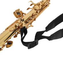 Verstellbarer Nylon-Saxophon-Halsriemen für Tenor-, Alto-, Sopran-, Klarinette – Schwarz, Blau, Rot