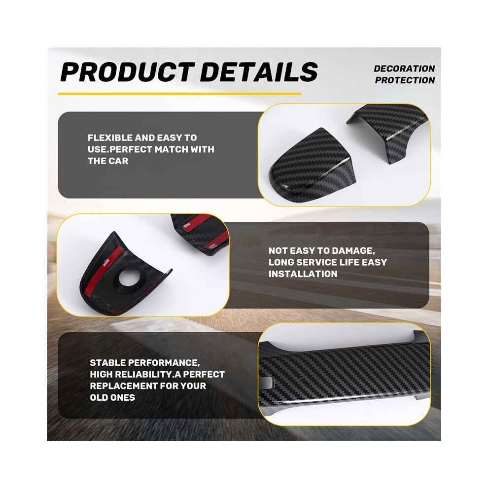 Car Exterior Door Handle Cover Trim For 86 Gt86 Brz 2012-2020(Carbon Fiber) 6033105600701