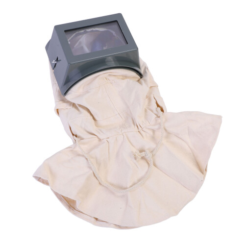 Capuche de sablage en toile, vision claire 2