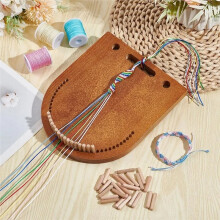 Kit per La Creazione di Braccialetti In Legno per La Lavorazione A Maglia di Più Fili, Strumento per Intrecciare Braccialetti 'Amicizia