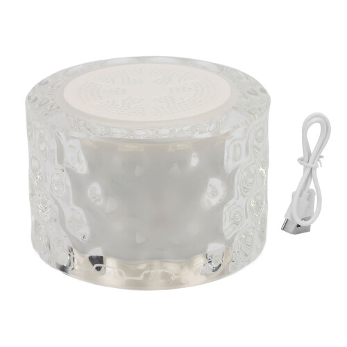 Crystal Bluetooth 5.0 Mini enceinte 600 mAh 8 x 8 x 6cm 2