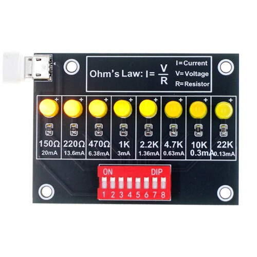 DIY Soldering Practice Kit Ohm'S Law Current Test Electronic Teaching Lab Practical Train Soldering Kit Practice Board 1