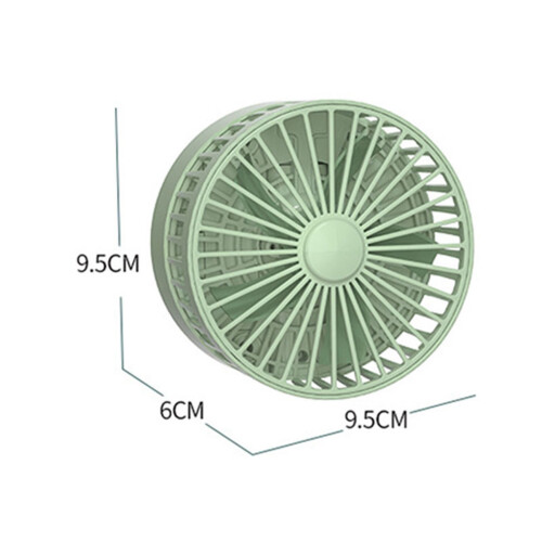 Ventilatore USB pieghevole a 3 velocità, compatto 9,6 cm, verde 1