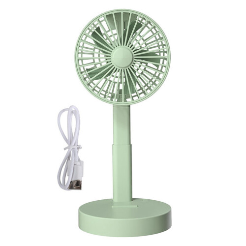 Ventilatore USB pieghevole a 3 velocità, compatto 9,6 cm, verde 2