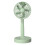 Foldable Portable USB Fan 3 Speeds, 500mAh, 9.6cm, Green 1