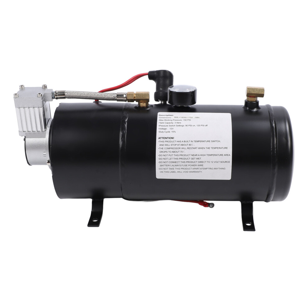 Train Horn Kit 12V 135Db With 3L Compressor 7790334470541