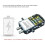 Remote Control Electronic Intelligent Door Lock, Electronic Anti-Theft  Hidden Door Lock,with 5 Remote Control 8