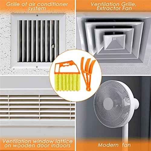 Convenient Window Cleaning Set - 4pcs Venetian Blind Cleaner Brushes , Ideal for Housekeeping 2
