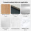 Kit de Isolamento de Janela Reutilizável, 47x63 Polegadas, Película Transparente de 180 Μm, Ventilação Fácil, Vedação Ajustável 2