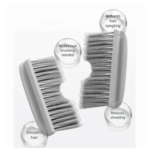 Cat Floating Hair Door Brush Self-Adhesive Cat Door Comb for Litter Box, Multifunctional Litter Box Door Grooming Brush