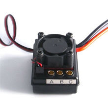 45A Brushless ESC, Brushless ESC with Fan, Suitable for 1:18/1:16/1:14/1:12 Trucks or Off-Road Vehicles.