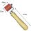 Handheld Silicone Pressure Roller 40mm High Temperature Silicone Pressure Wheel Roller 6