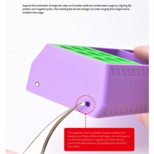 Magnetic Adhesive Storage Box Model Assembly Adhesive Aid Tool Shelf for Sealing Liquid