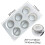 6 Compartments Silicone Pudding Cup Cake Mold French Dessert Mousse Cake DIY Baking Mold 3