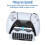 3.5mm Gaming Wireless Keyboard 3.0 Controller Pad for PS5 DualSense Gamepad Mount  Keypad Built-in Speaker Grey 4