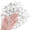 100 Pcs Curtain Track Rollers White Plastic Drapery Rail Gliders for Shower and Window 3