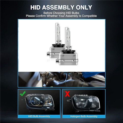 6000K Front HID Headlight Bulb for  X5 2007-2017 ALL High Low  Qty2 2