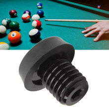 Black Aluminum Alloy Billiard Cue Bottom Cover, 11g Bumper Protector