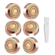 Facial Hair Remover Replacement Heads Double Halo Smooth Shave Painless 6 Count Generation 2