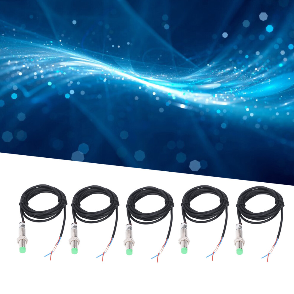 5Pcs M12 Inductive Proximity Sensor 2 Wire Dc 10-36V 4Mm Ip65 4201389655898