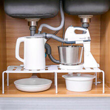 Estantes Organizadores de Estantes de Mostrador Expandibles de Cocina Baño Debajo del Fregadero Despensa Soportes de Organizador de Almacenamiento de