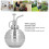 Nebulizzatore per piante spray da 400 ml, 9,6  16,8 cm, argento 4