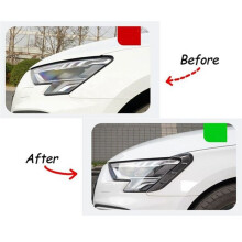 Carbon Fiber Headlight Eyebrow Cover Fog Light Wind Knife Trim for - A3 A3L 2021 2022
