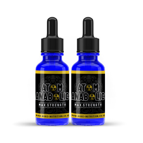(1 Bottle) Atom Anabolic Liquid Testosterone Booster Muscle Growth & Strength 2