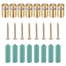 8 SäTze Abstands Schrauben Werbenagel Abstands Halter Wand Montage Hardware für AufhäNgen Von Acryl Bilderrahmen (12 X 20 Mm)
