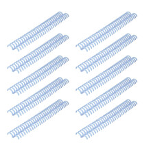 10 Pcs 19mm Plastic Binding Comb Spines 150 Sheet Capacity Light Blue