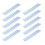 10 Pcs 19mm Plastic Binding Comb Spines 150 Sheet Capacity Light Blue 1