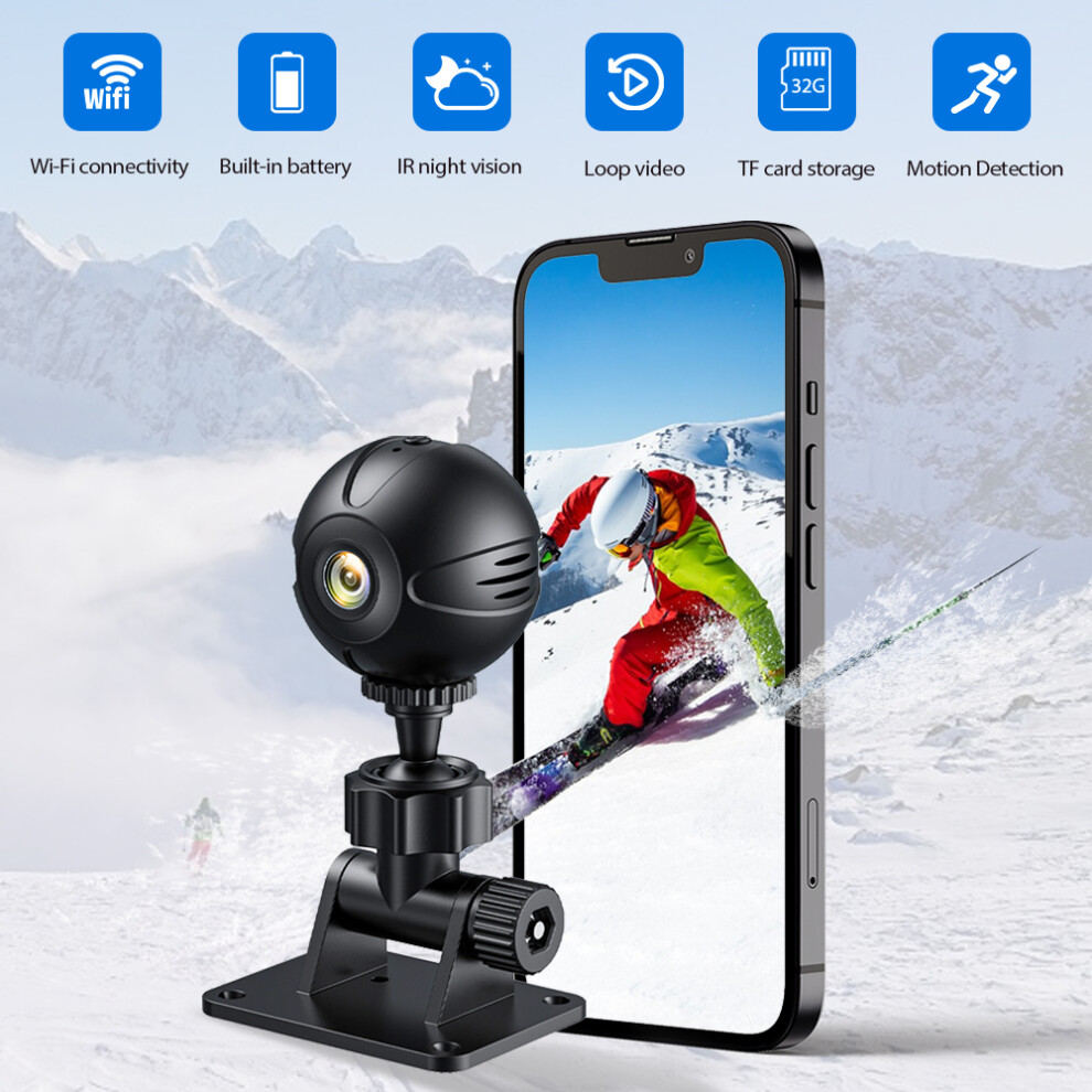 Mini 1080P Wireless Wifi Camera With Battery Night Vision Motion Detection 6931384955973