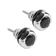 2 piezas de cierres de correa para guitarra de aleación de zinc - antideslizantes
