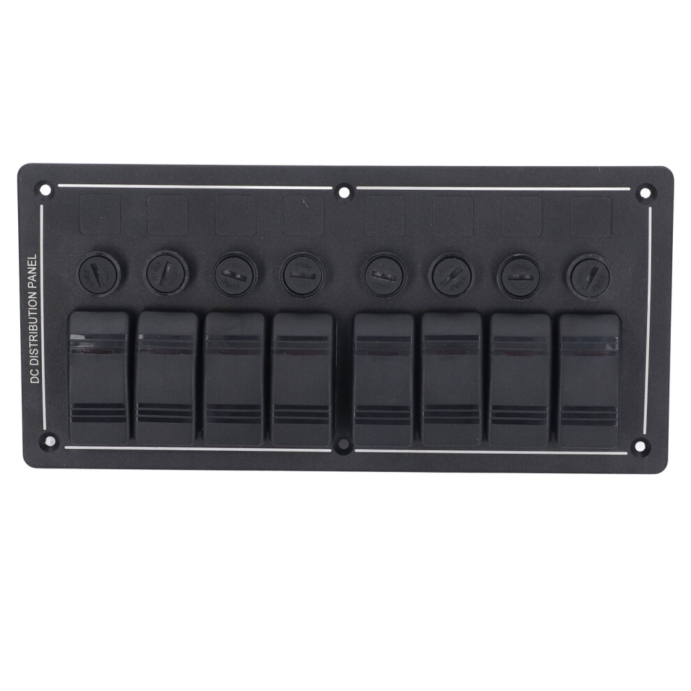 8 Gang Rocker Panel IP65 with Overload Protection