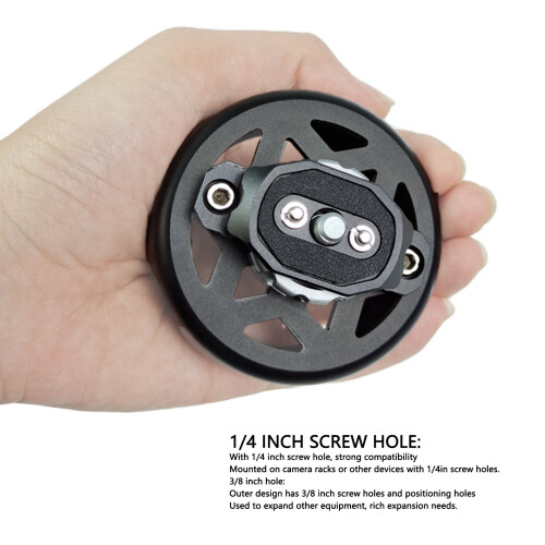 Aluminum Round Camera Grip Non-Slip Handle for Mirrorless Cameras 2