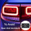 GS-100A Brake Light Flasher Module,  12-24V 2A 24W High Brake Controller Tail Lamp Safety Prompt Controller 4Pcs 6