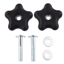 117-5976 107-3844 92-2260 Handle Knob Kit for Toro Lawnmower Includes Two Knobs Bolts and Washers