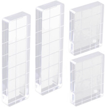 4 Pcs Acrylic Stamp Block, Acrylic Blocks for Stamping,Stamp Block, Clear Stamps for Card Making, Scrapbooking Crafts